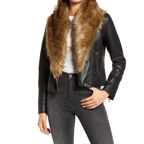 Blank NYC Jackets & Blazers - Blank NYC Night Fever Faux Leather Moto Jacket